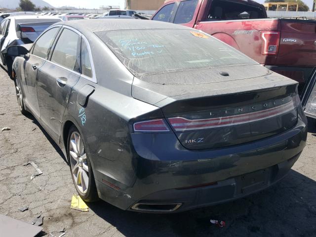 3LN6L2LU1FR603233 - 2015 LINCOLN MKZ HYBRID GREEN photo 3