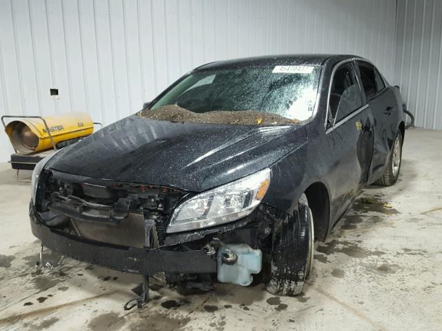 1G11B5SAXDF340821 - 2013 CHEVROLET MALIBU LS BLACK photo 2