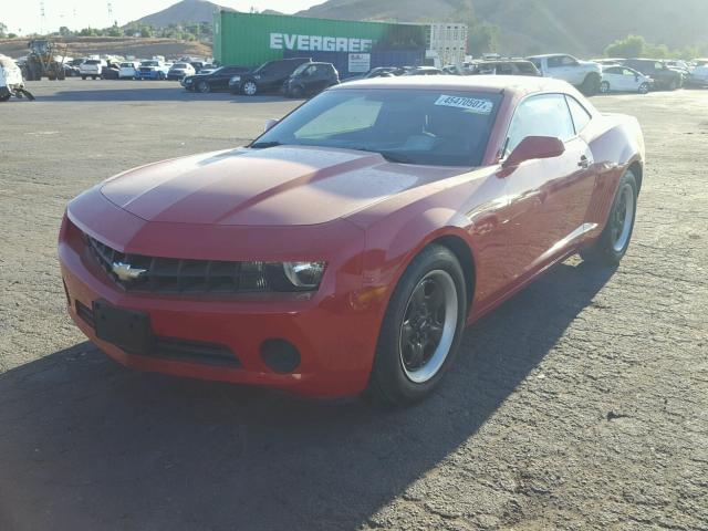 2G1FA1E32D9224357 - 2013 CHEVROLET CAMARO LS RED photo 2