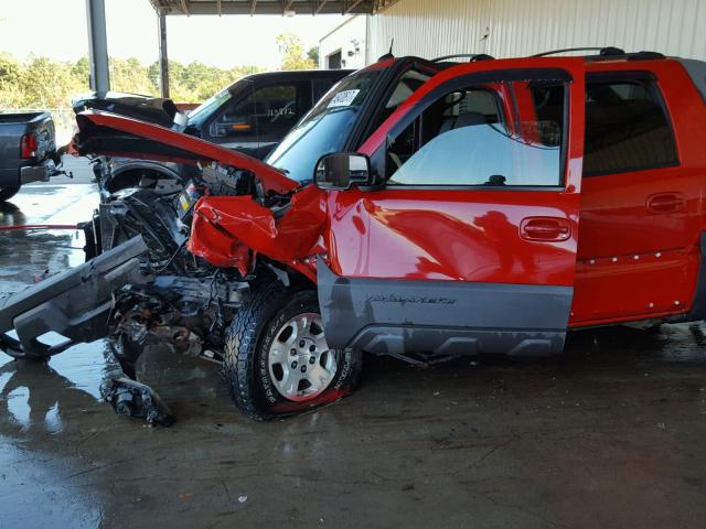 3GNEK12T04G257097 - 2004 CHEVROLET AVALANCHE RED photo 10