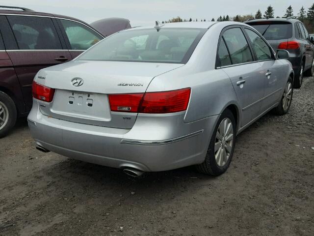 5NPET46F19H514813 - 2009 HYUNDAI SONATA GLS SILVER photo 4