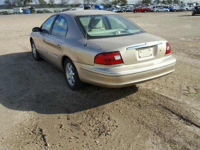 1MEFM55S1YA611827 - 2000 MERCURY SABLE LS P GOLD photo 3