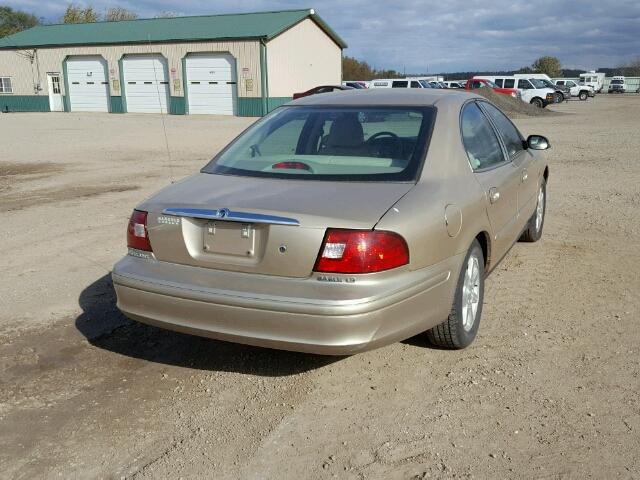 1MEFM55S1YA611827 - 2000 MERCURY SABLE LS P GOLD photo 4