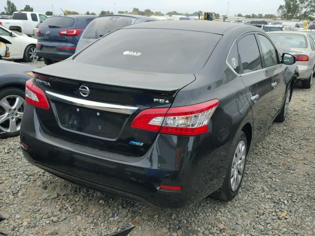 3N1AB7AP6FY325353 - 2015 NISSAN SENTRA S BLACK photo 4