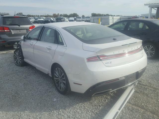 3LN6L5LUXHR622836 - 2017 LINCOLN MKZ WHITE photo 3