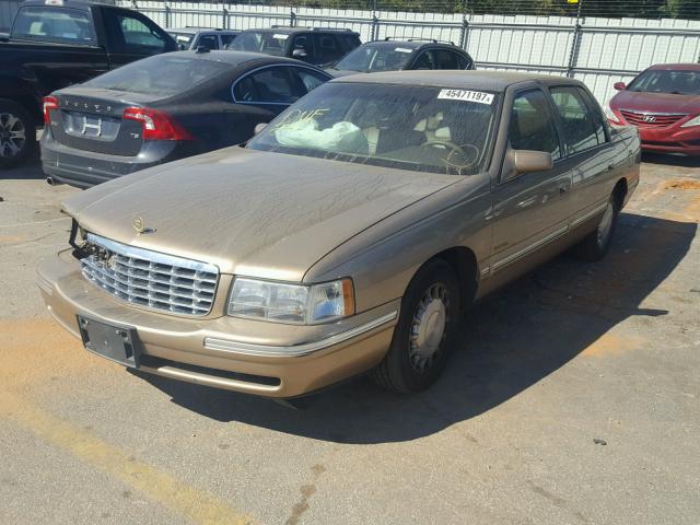 1G6KD54Y0XU719149 - 1999 CADILLAC DEVILLE GOLD photo 2