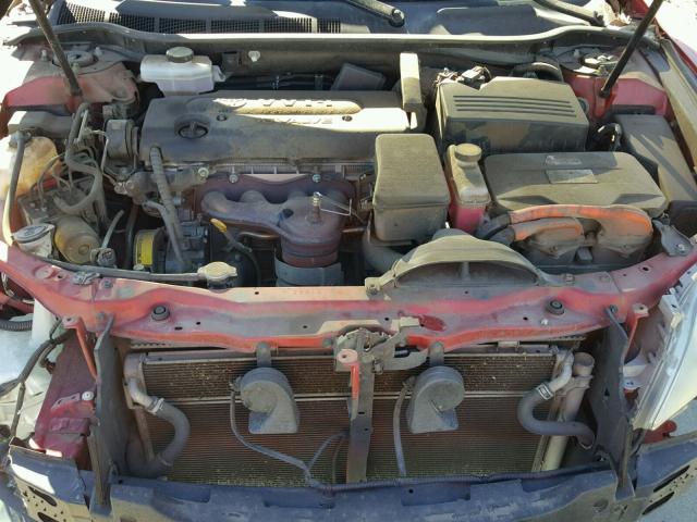 4T1BB46K69U070137 - 2009 TOYOTA CAMRY HYBR RED photo 7