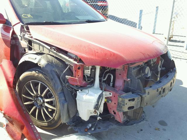 4T1BB46K69U070137 - 2009 TOYOTA CAMRY HYBR RED photo 9