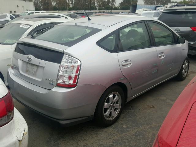 JTDKB20U687790523 - 2008 TOYOTA PRIUS SILVER photo 4