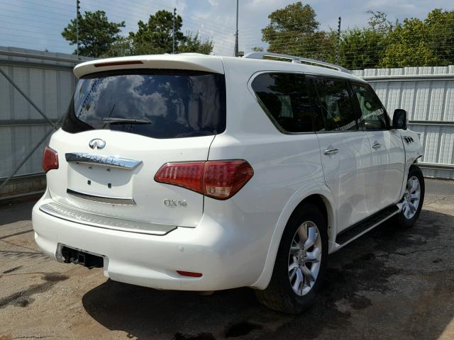 JN8AZ2NF5C9515129 - 2012 INFINITI QX56 WHITE photo 4