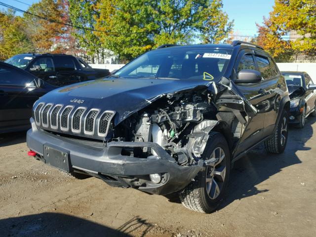 1C4PJMBB5EW161384 - 2014 JEEP CHEROKEE T BLACK photo 2