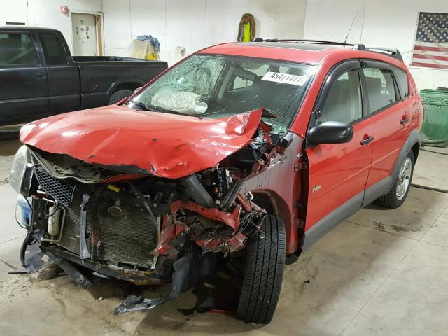 5Y2SL62843Z431138 - 2003 PONTIAC VIBE RED photo 2