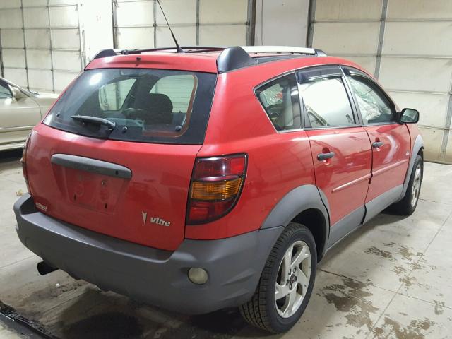 5Y2SL62843Z431138 - 2003 PONTIAC VIBE RED photo 4