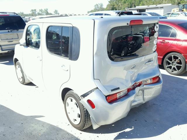 JN8AZ2KR8CT250806 - 2012 NISSAN CUBE SILVER photo 3