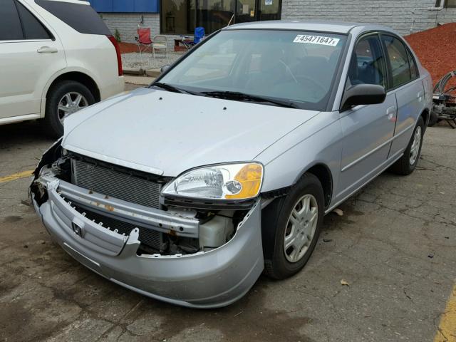 1HGES16632L011644 - 2002 HONDA CIVIC SILVER photo 2