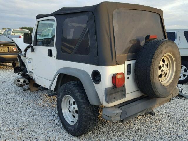 1J4FY19S2WP756999 - 1998 JEEP WRANGLER / WHITE photo 3