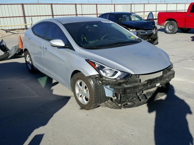 KMHDH4AE6EU191558 - 2014 HYUNDAI ELANTRA SE SILVER photo 1