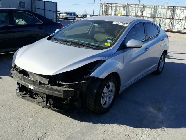 KMHDH4AE6EU191558 - 2014 HYUNDAI ELANTRA SE SILVER photo 2