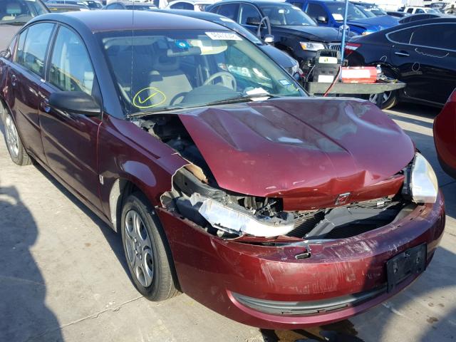 1G8AJ52F83Z144972 - 2003 SATURN ION LEVEL MAROON photo 1