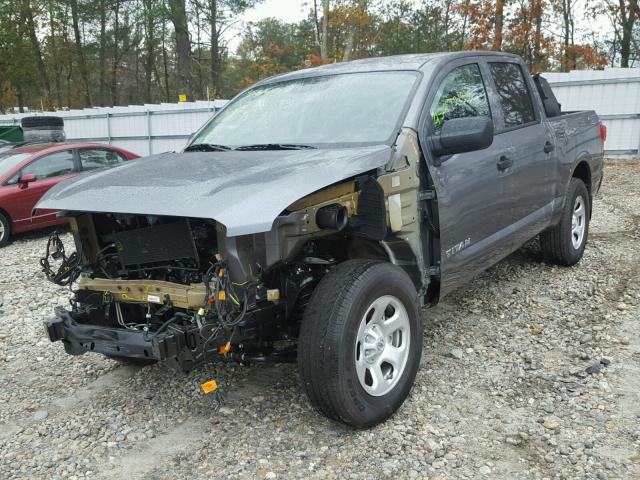 1N6AA1EJ2HN558291 - 2017 NISSAN TITAN S GRAY photo 2