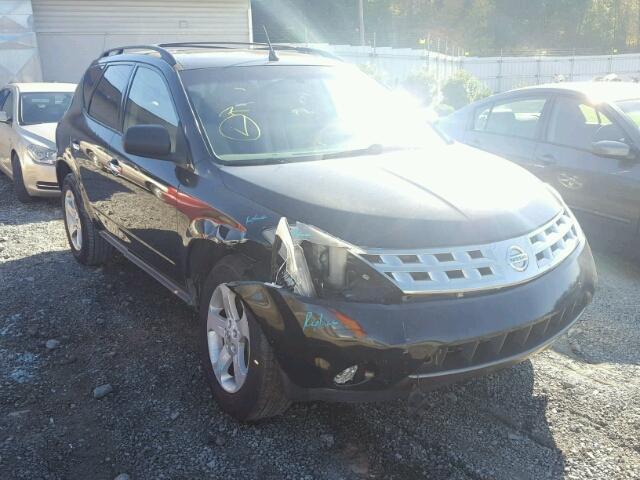 JN8AZ08T64W225250 - 2004 NISSAN MURANO SL BLACK photo 1