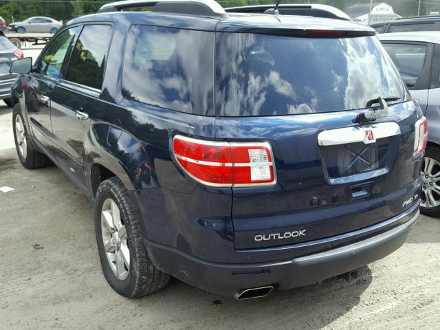 5GZEV33727J102873 - 2007 SATURN OUTLOOK SP ლურჯი ფოტო 3