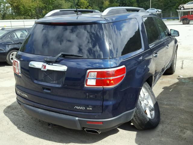 5GZEV33727J102873 - 2007 SATURN OUTLOOK SP ლურჯი ფოტო 4