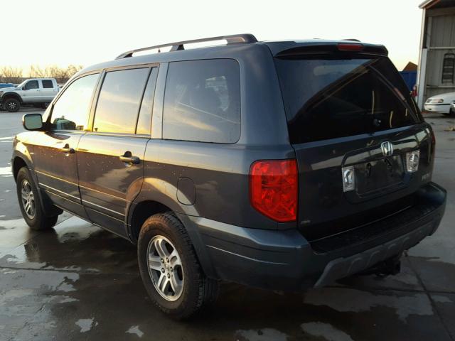 2HKYF18515H537347 - 2005 HONDA PILOT GRAY photo 3