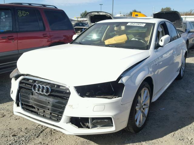 WAUEFAFL4EN042500 - 2014 AUDI A4 PREMIUM WHITE photo 2