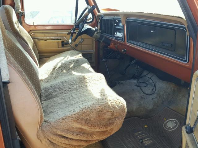 F26SRY87702 - 1977 FORD F 250 ORANGE photo 5