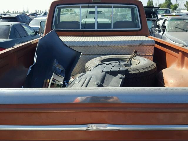 F26SRY87702 - 1977 FORD F 250 ORANGE photo 6