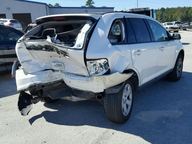 2FMDK3JC7DBA30408 - 2013 FORD EDGE SEL WHITE photo 4