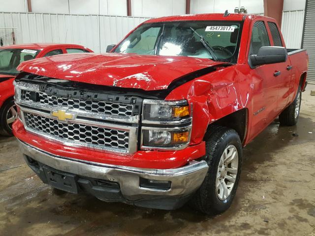 1GCVKREC9EZ260763 - 2014 CHEVROLET SILVERADO RED photo 2