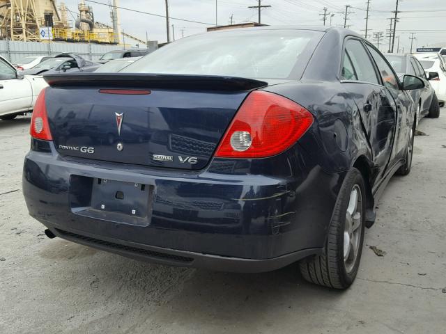 1G2ZJ57K894273352 - 2009 PONTIAC G6 BLUE photo 4