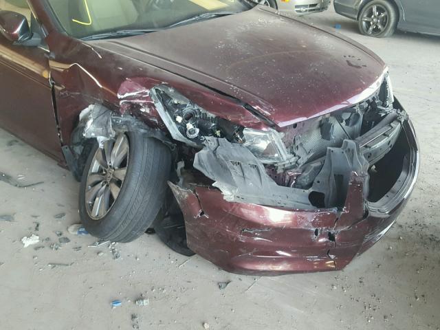 1HGCP3F8XBA026613 - 2011 HONDA ACCORD EXL MAROON photo 9