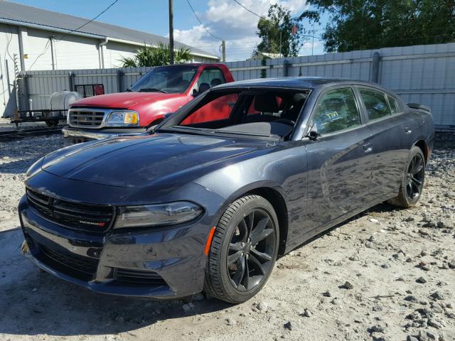 2C3CDXBG9GH252019 - 2016 DODGE CHARGER BLACK photo 2