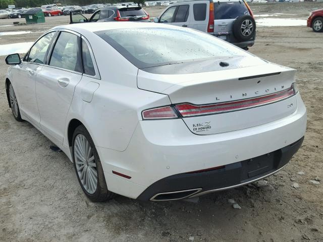 3LN6L5E94HR622145 - 2017 LINCOLN MKZ RESERV WHITE photo 3