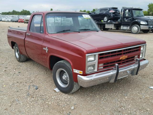 1GCDR14H3HS120890 - 1987 CHEVROLET R10 MAROON photo 1