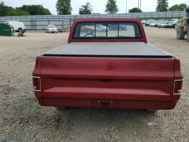 1GCDR14H3HS120890 - 1987 CHEVROLET R10 MAROON photo 6