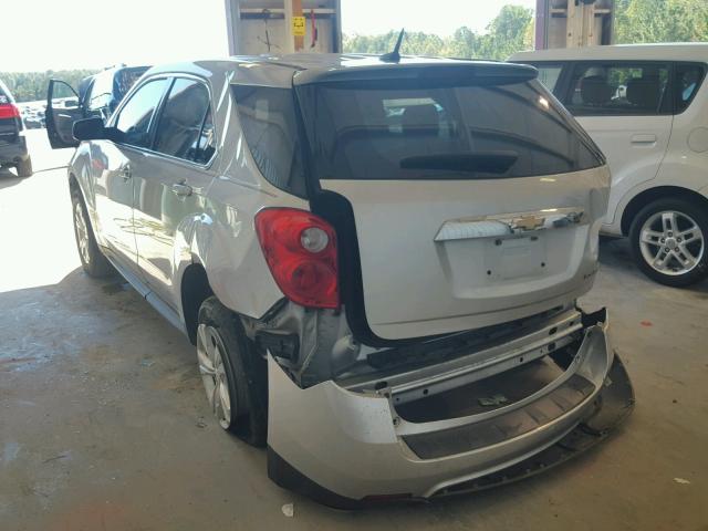 1GNALBEK2DZ115581 - 2013 CHEVROLET EQUINOX LS SILVER photo 3