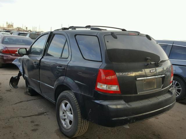 KNDJD733865513631 - 2006 KIA SORENTO EX BLACK photo 3