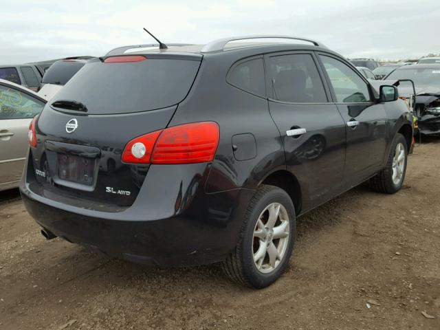 JN8AS5MV0AW144622 - 2010 NISSAN ROGUE S BLACK photo 4