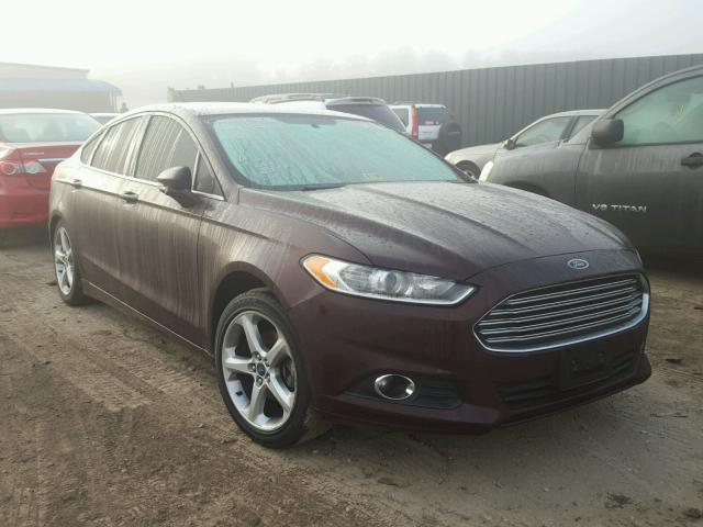 3FA6P0H99DR381822 - 2013 FORD FUSION SE BURGUNDY photo 1