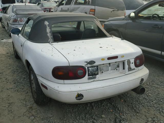 JM1NA3519M1214104 - 1991 MAZDA MX-5 MIATA WHITE photo 3