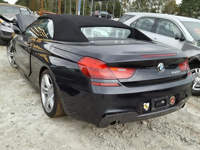 WBALW7C53EDX58858 - 2014 BMW 640 I BLACK photo 3