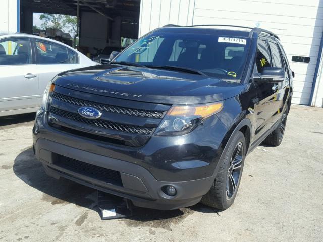 1FM5K8GT6EGA73365 - 2014 FORD EXPLORER S BLACK photo 2