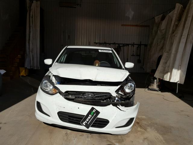 KMHCT5AE2EU188284 - 2014 HYUNDAI ACCENT GLS WHITE photo 9