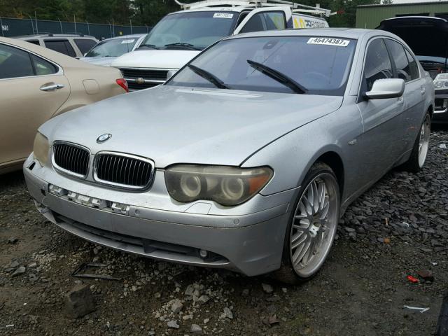 WBAGL634X4DP71066 - 2004 BMW 745 SILVER photo 2