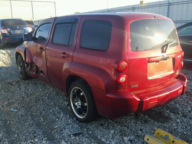 3GNCA23B69S546169 - 2009 CHEVROLET HHR LT MAROON photo 3