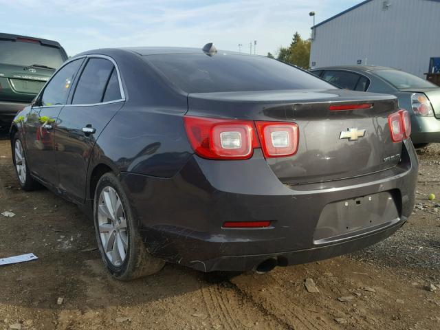 1G11H5SA4DF268903 - 2013 CHEVROLET MALIBU LTZ GRAY photo 3